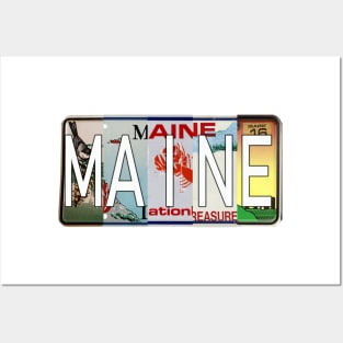 Maine License Plates Posters and Art